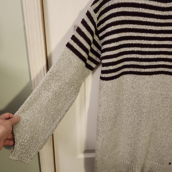 VOLCOM COLD DAZE SWEATER KNIT DRESS HEATHER GREY/WINE MOCKNECK WOMENS SZ S  EUC - Picture 4 of 14